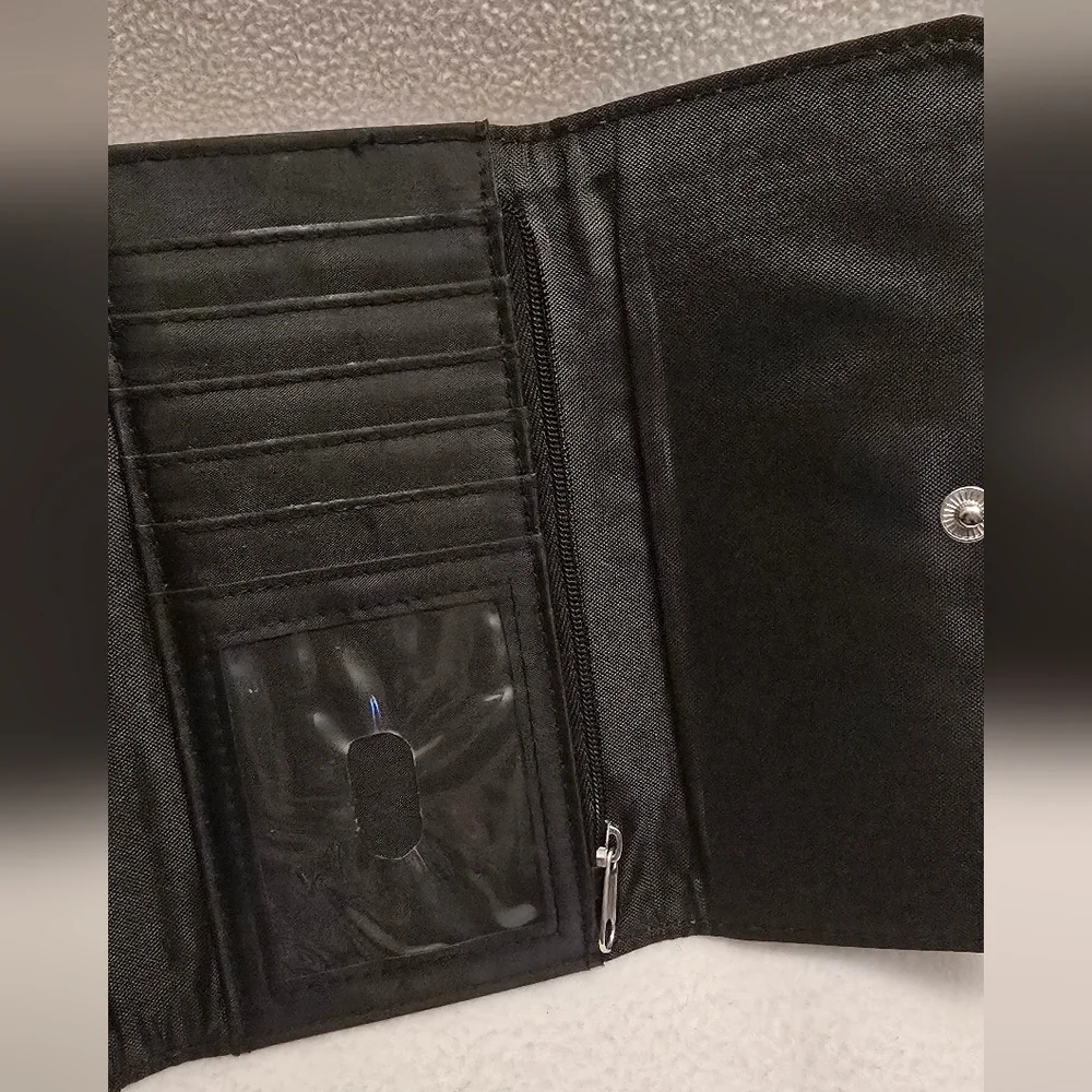 Nicole Miller Black And Brown Wallet